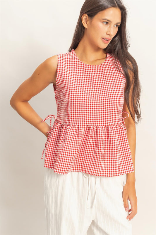 Abigail Gingham Top