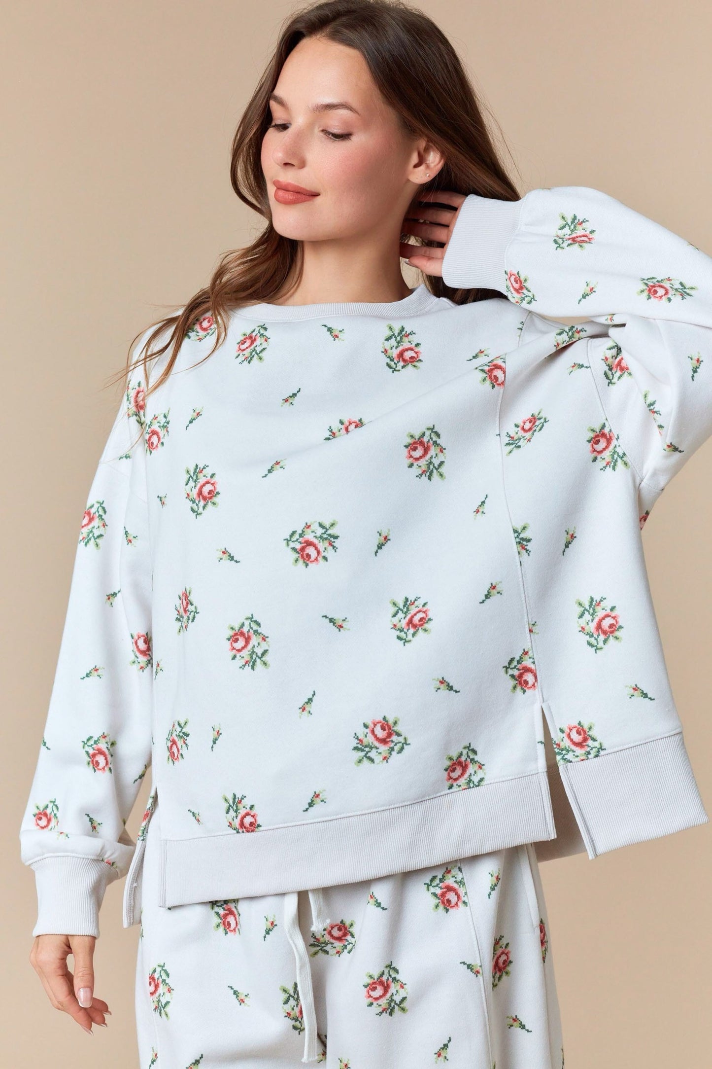 Nora Floral Sweatshirt
