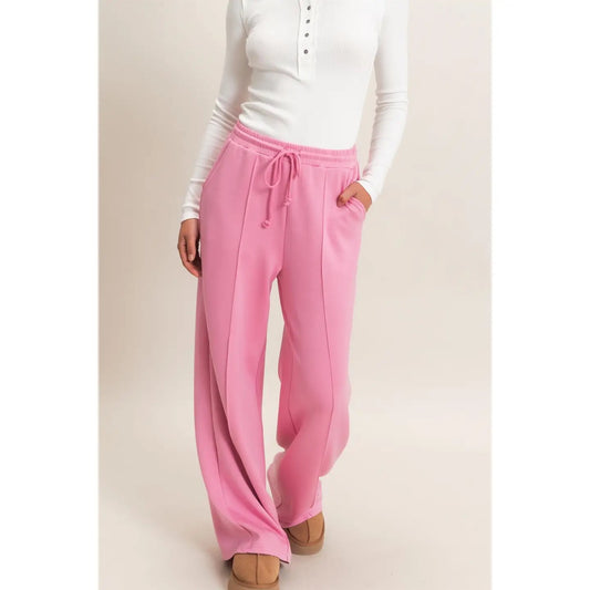 Drawstring Wide Leg Pants