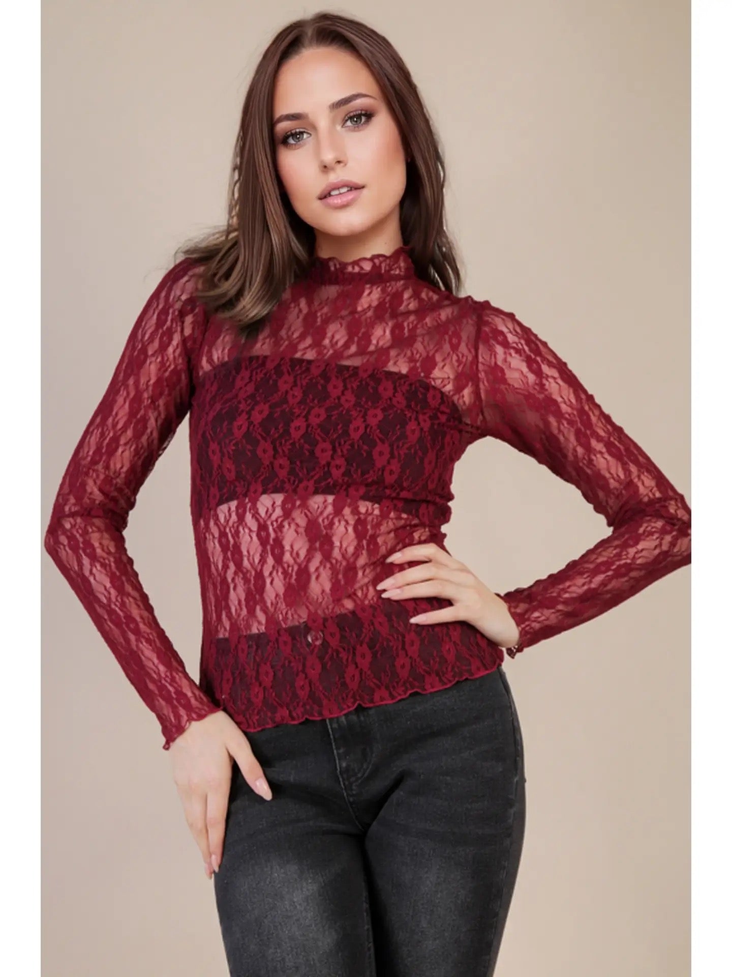 Mallory Lace Top