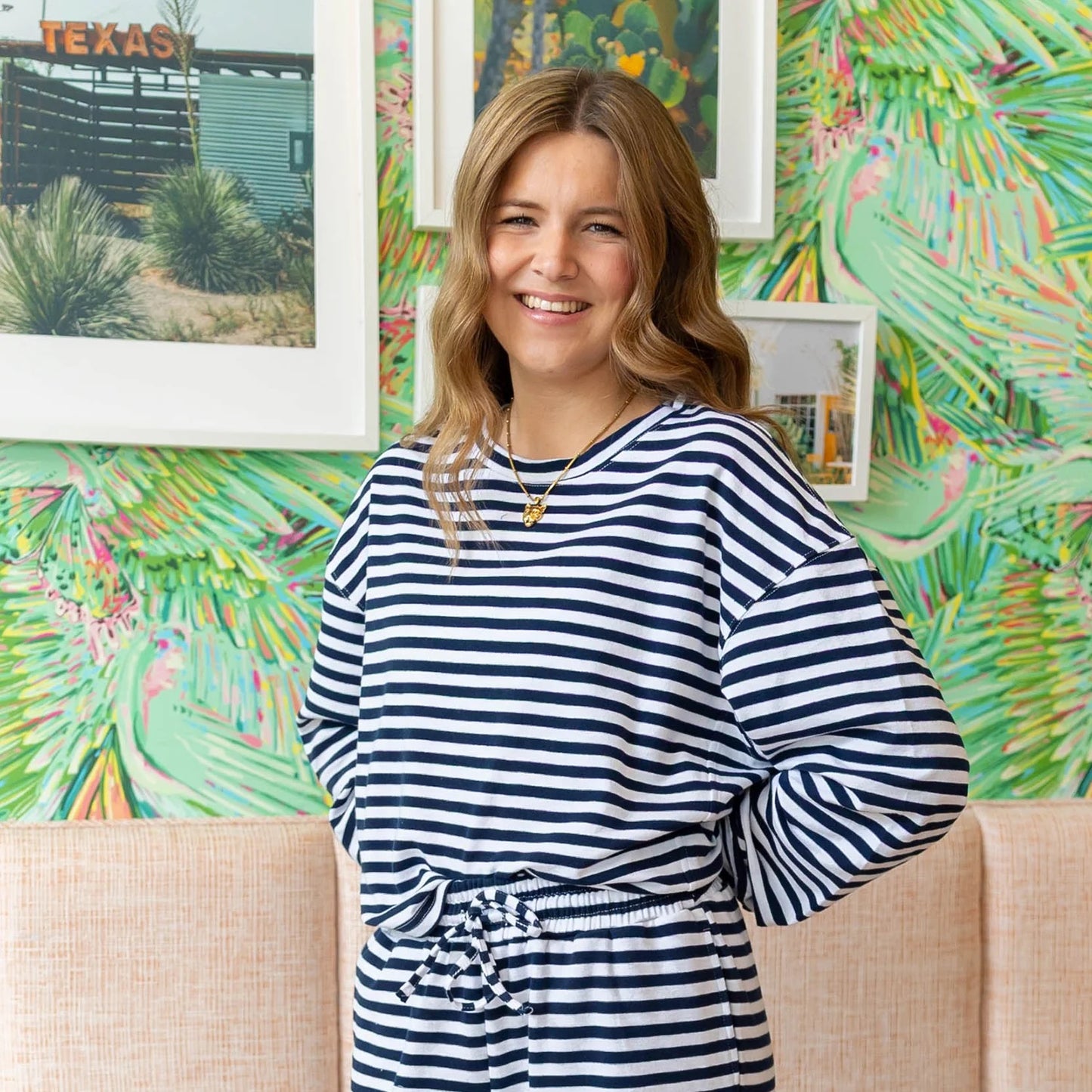 LULU MAC STRIPE LS