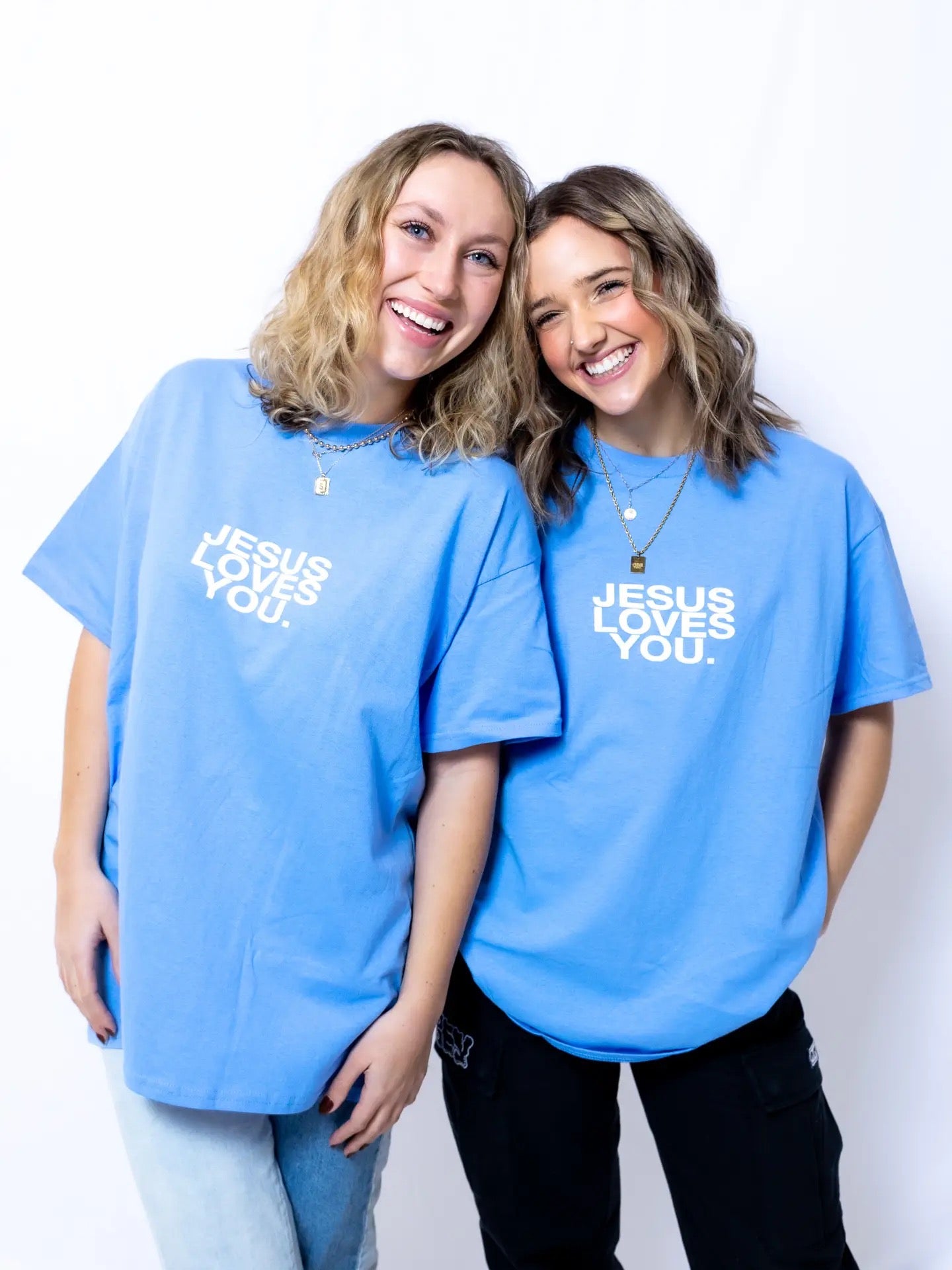 Jesus Loves You Tee- Blue