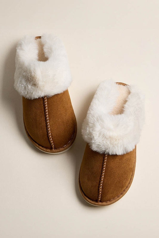 Suede Fur Slippers