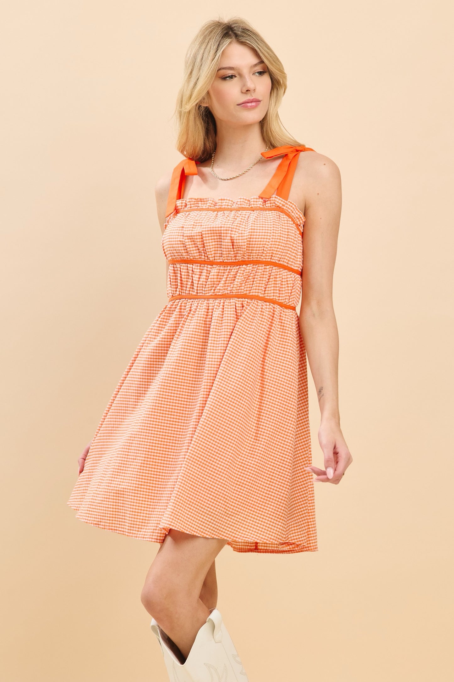 Gingham Vols Dress