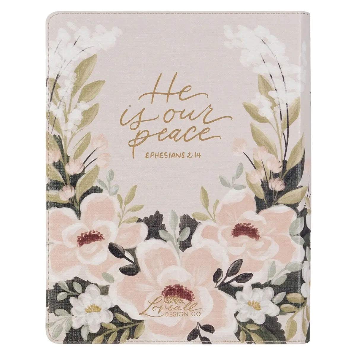 Cream Floral KJV Note-taking Bible