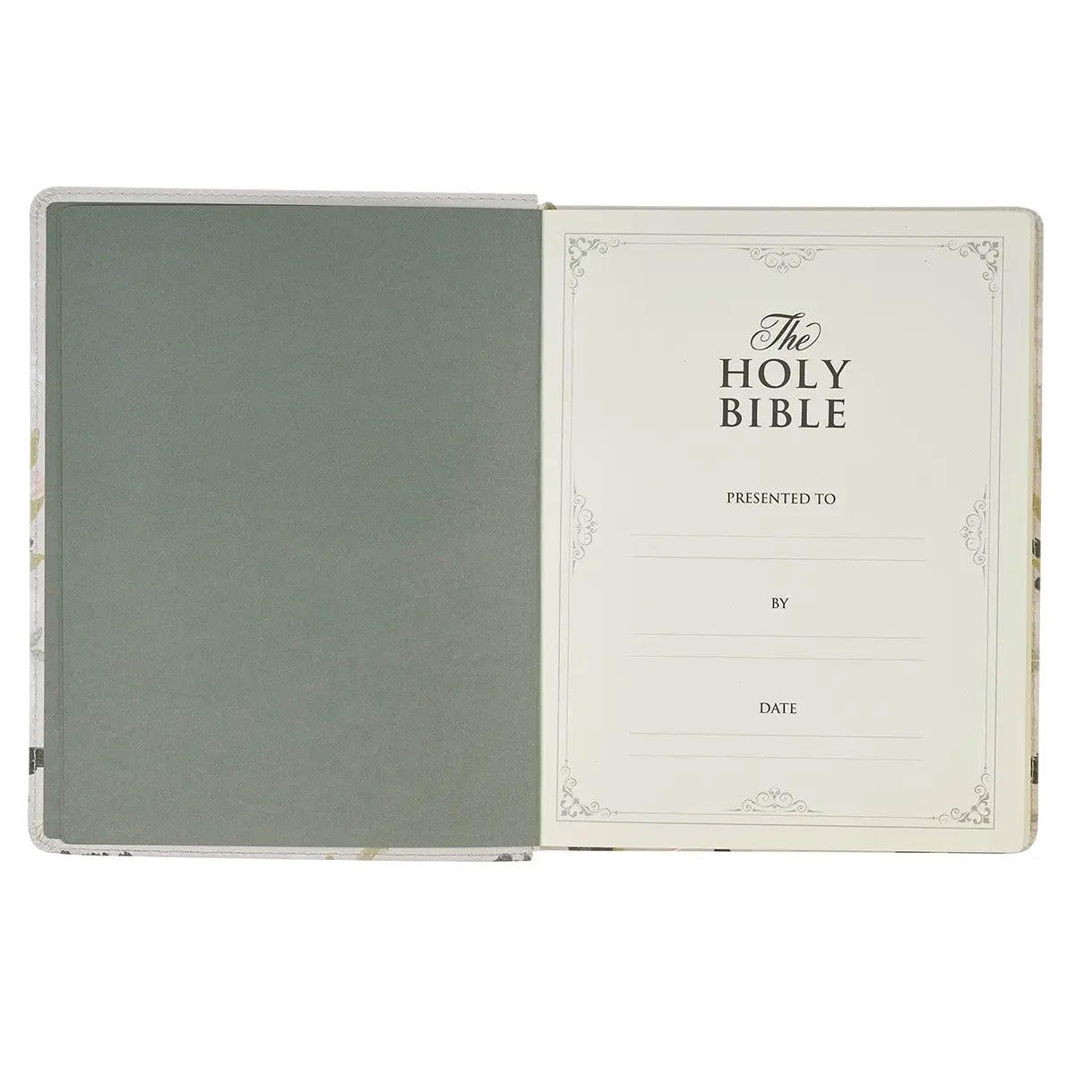Cream Floral KJV Note-taking Bible