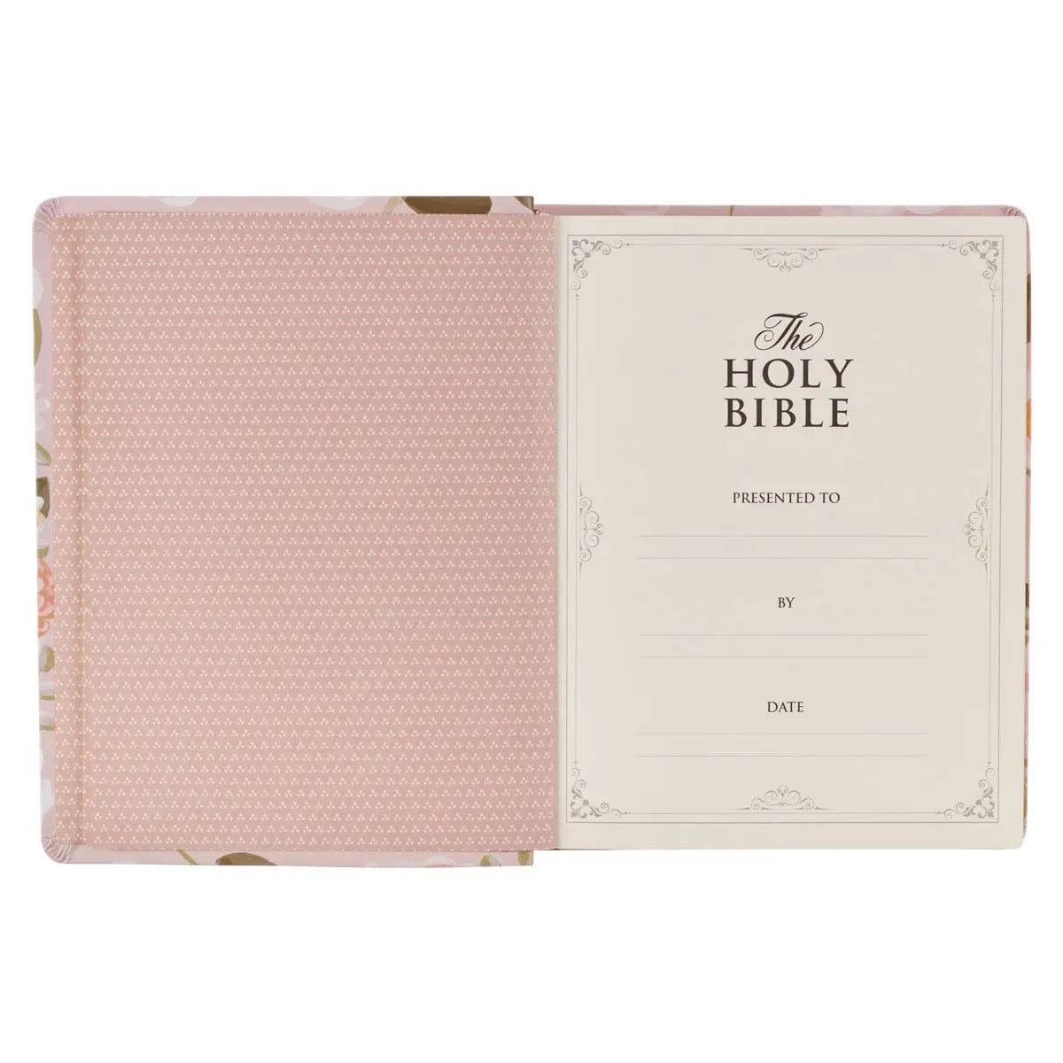 Peach Floral KJV Note-taking Bible