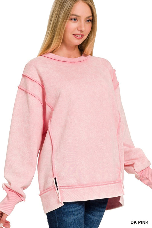 Emily Acid Washed Sweatshirt