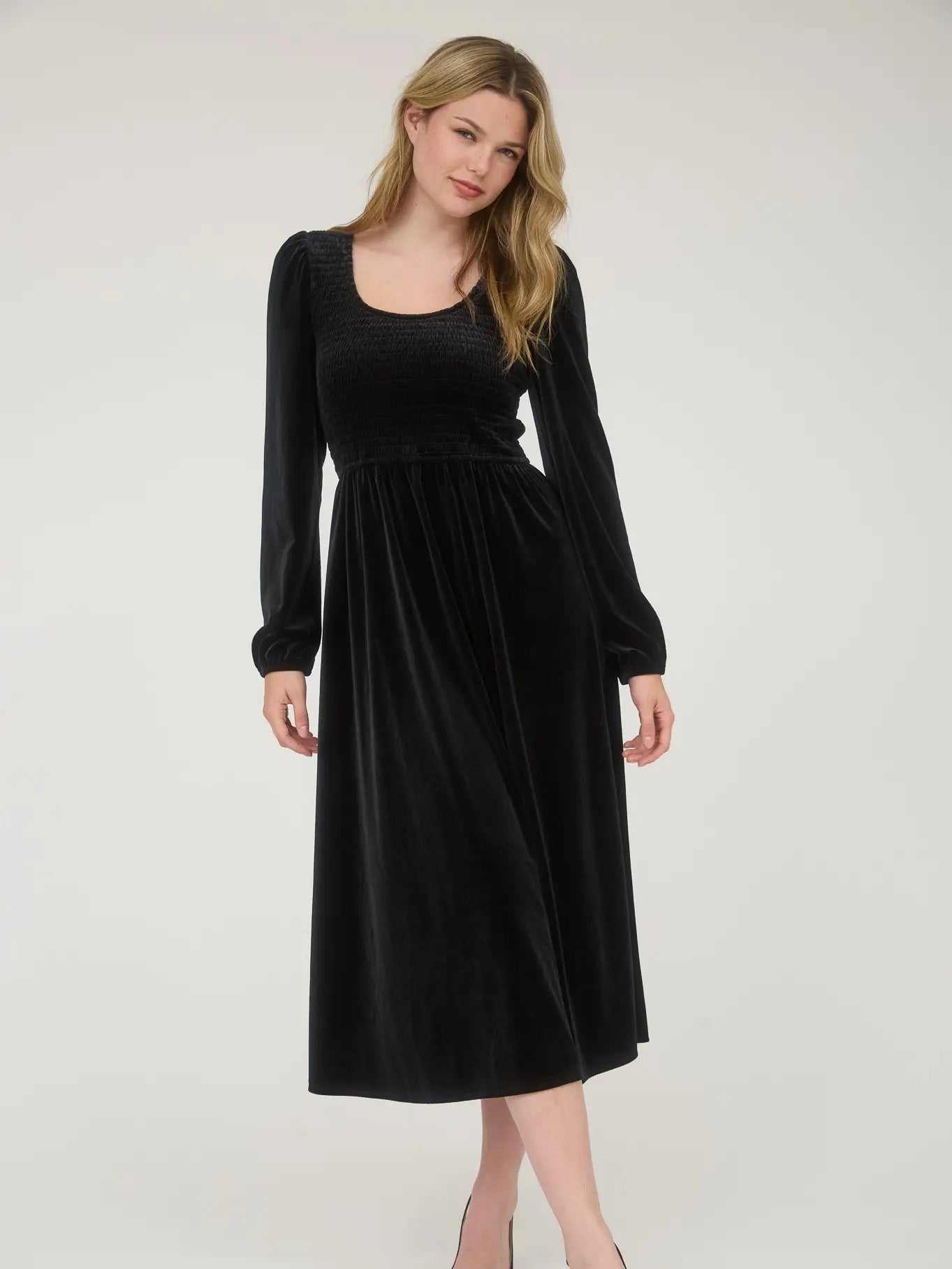 Velvety Holiday Dress