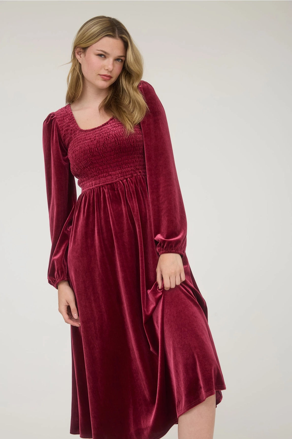 Velvety Holiday Dress