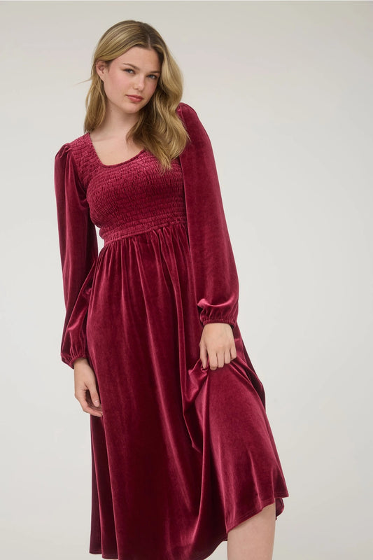 Velvety Holiday Dress