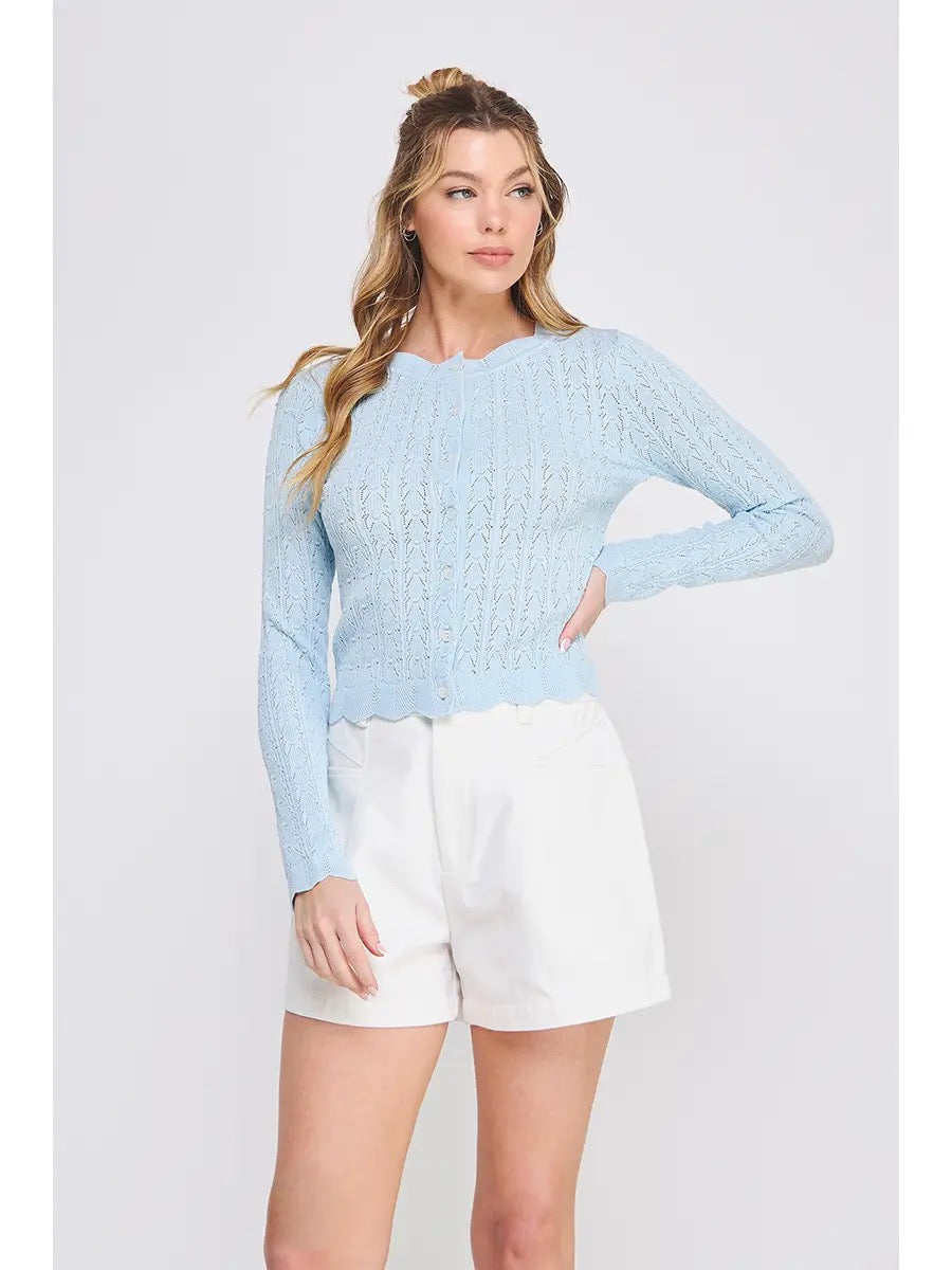 Pointelle Cardigan