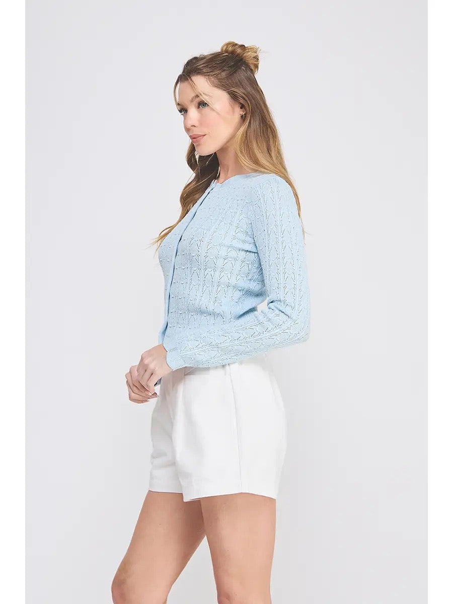 Pointelle Cardigan