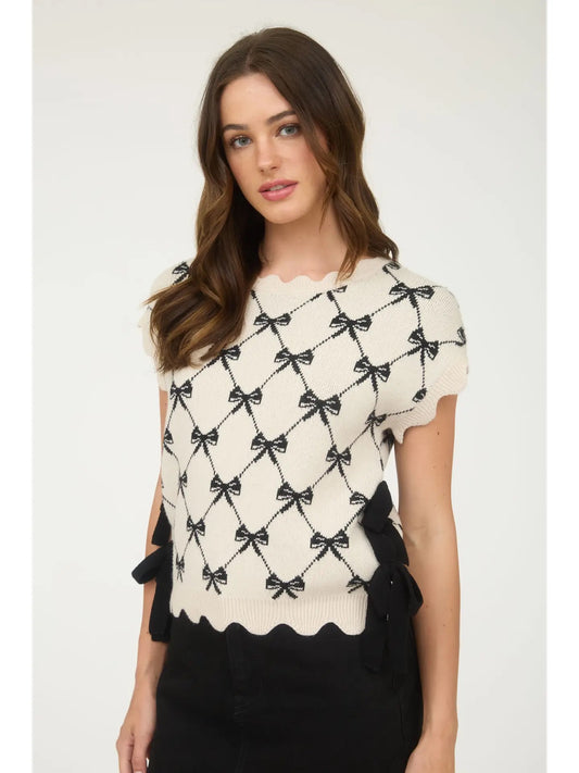 Bow Sweater Vest