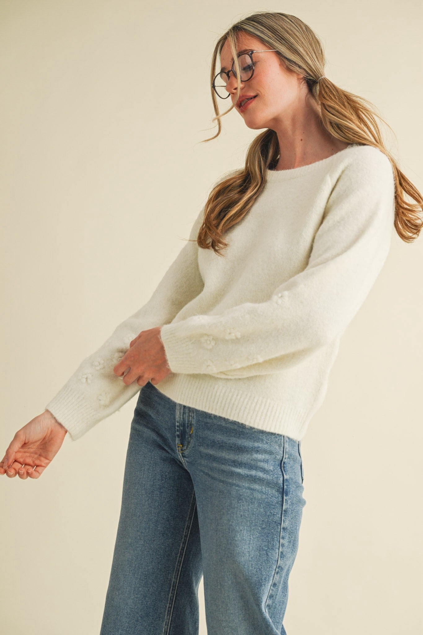 Floral Knit Sweater