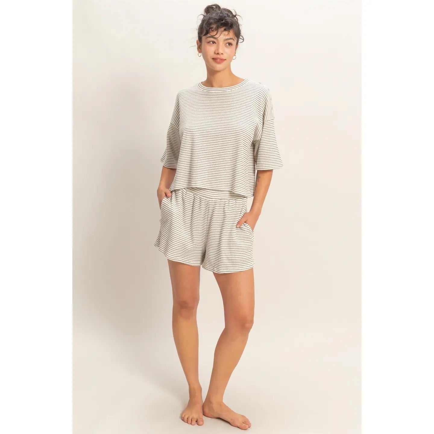 Striped Short Set