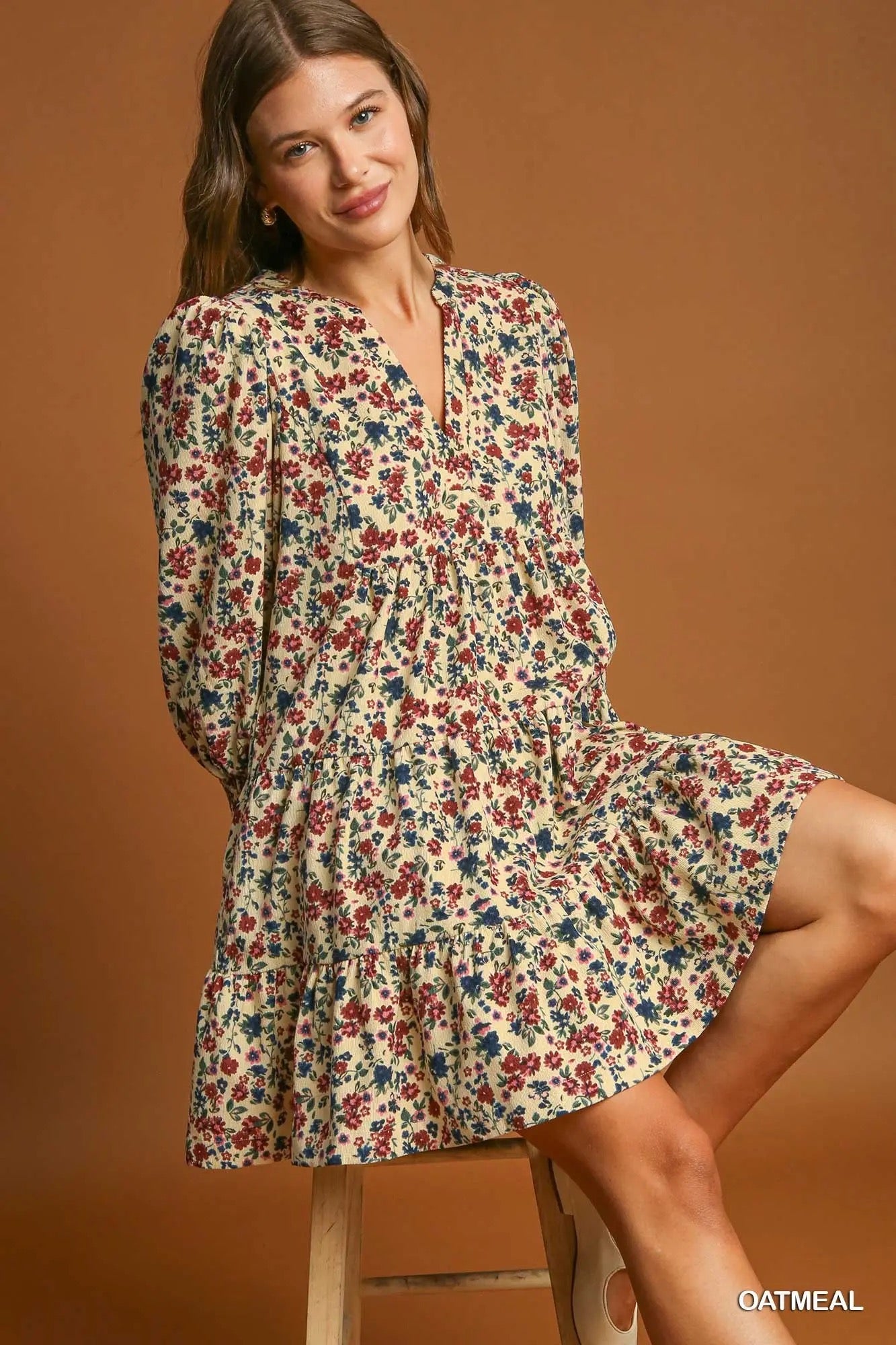 Floral Cord Dress