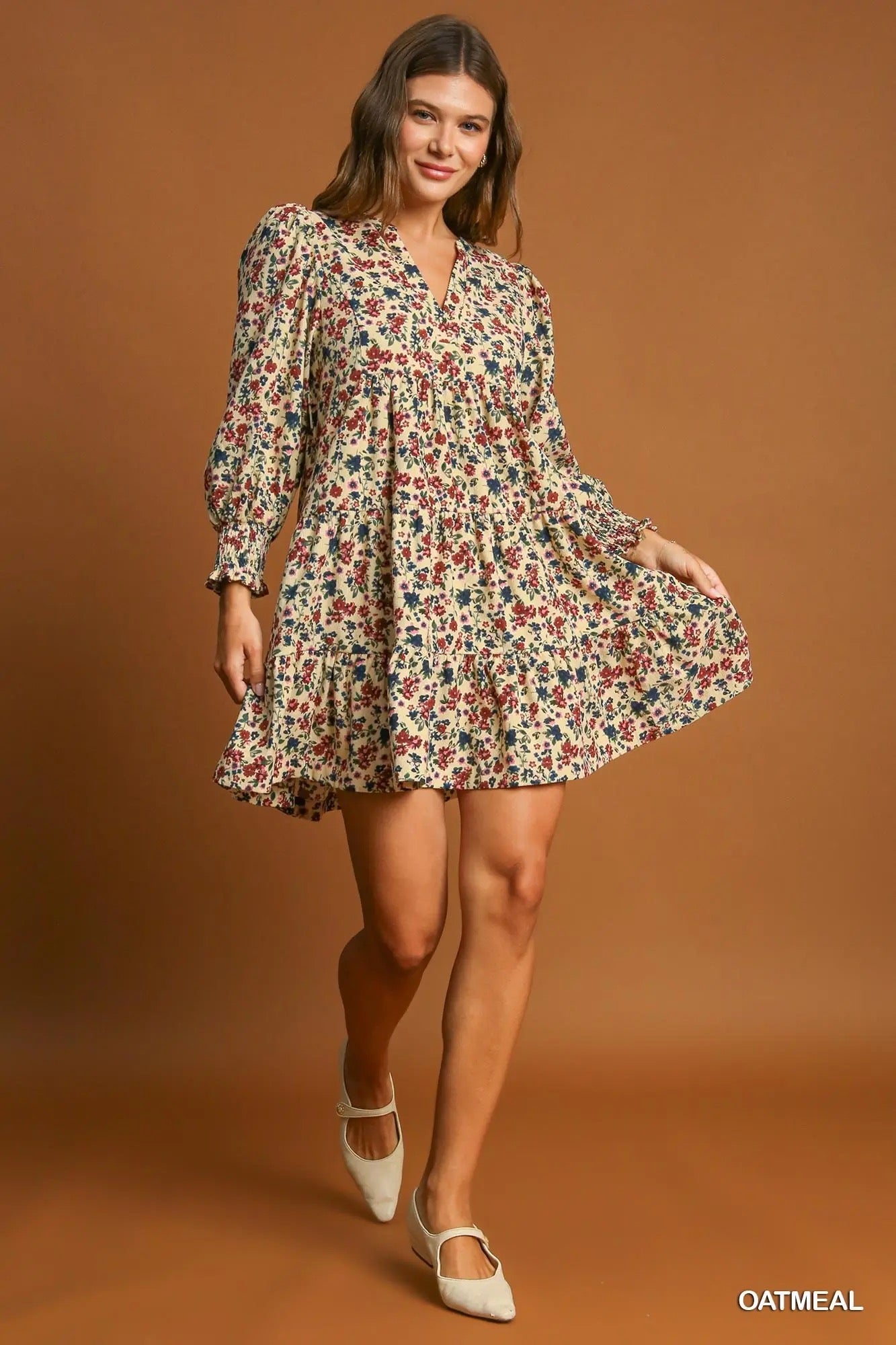 Floral Cord Dress