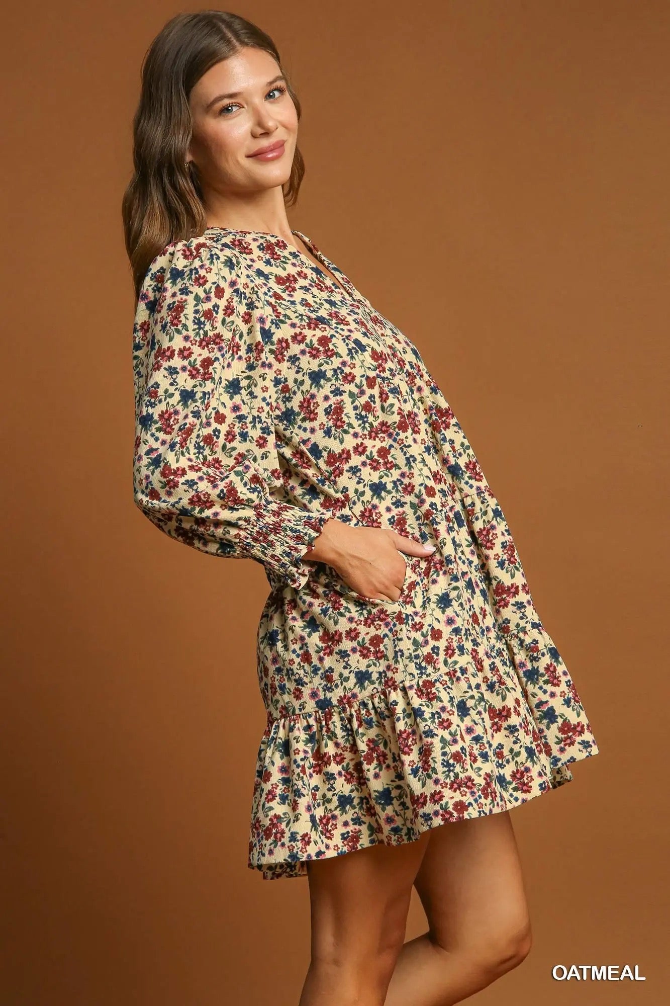 Floral Cord Dress