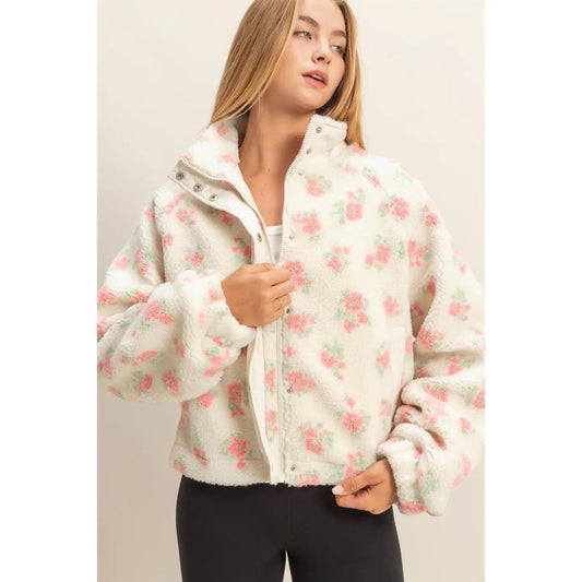 Fall into Floral Sherpa