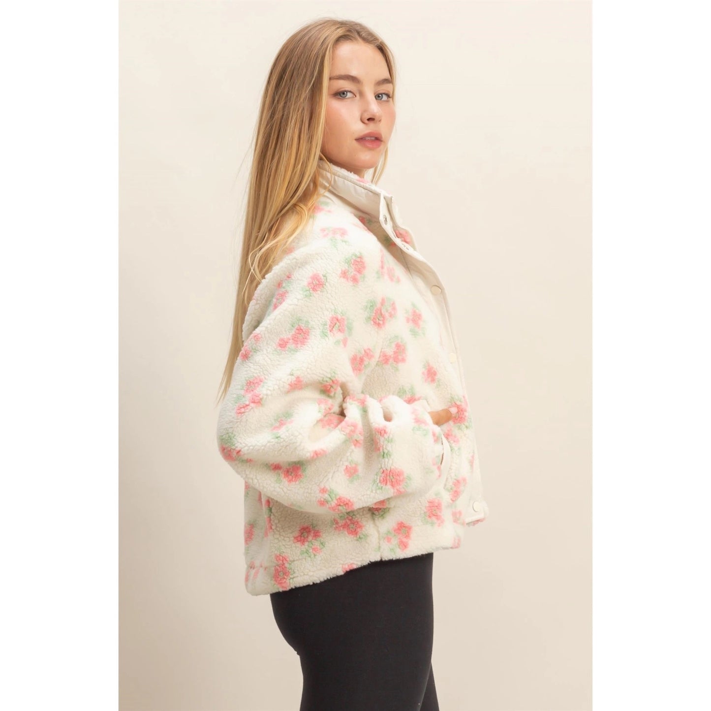 Fall into Floral Sherpa
