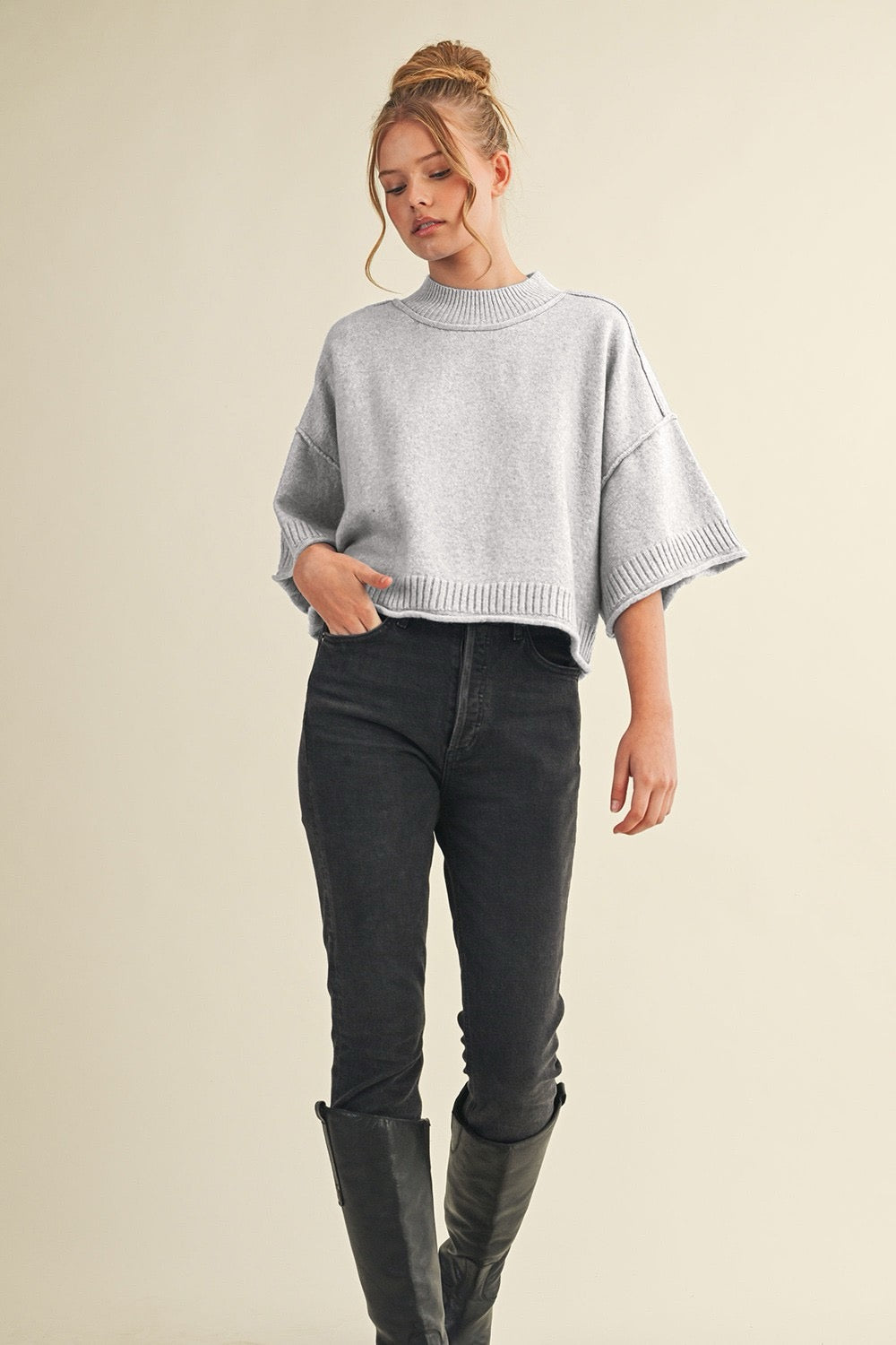 Merci Cropped Sweater