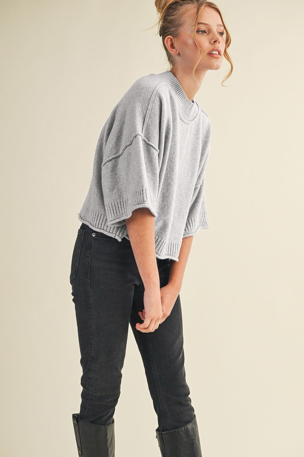 Merci Cropped Sweater