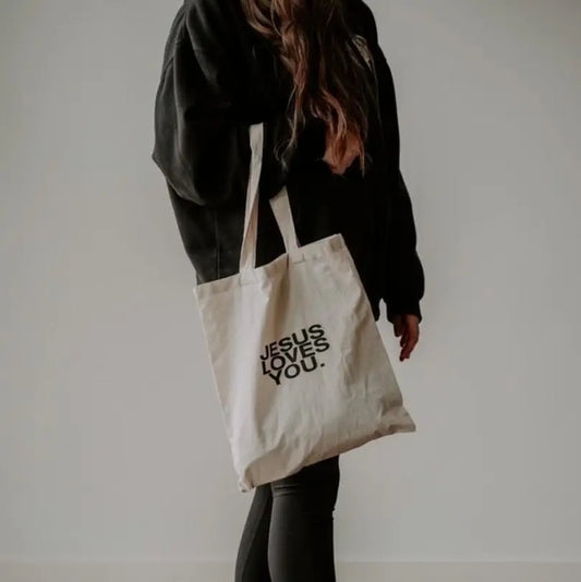 'Jesus Loves You' Tote