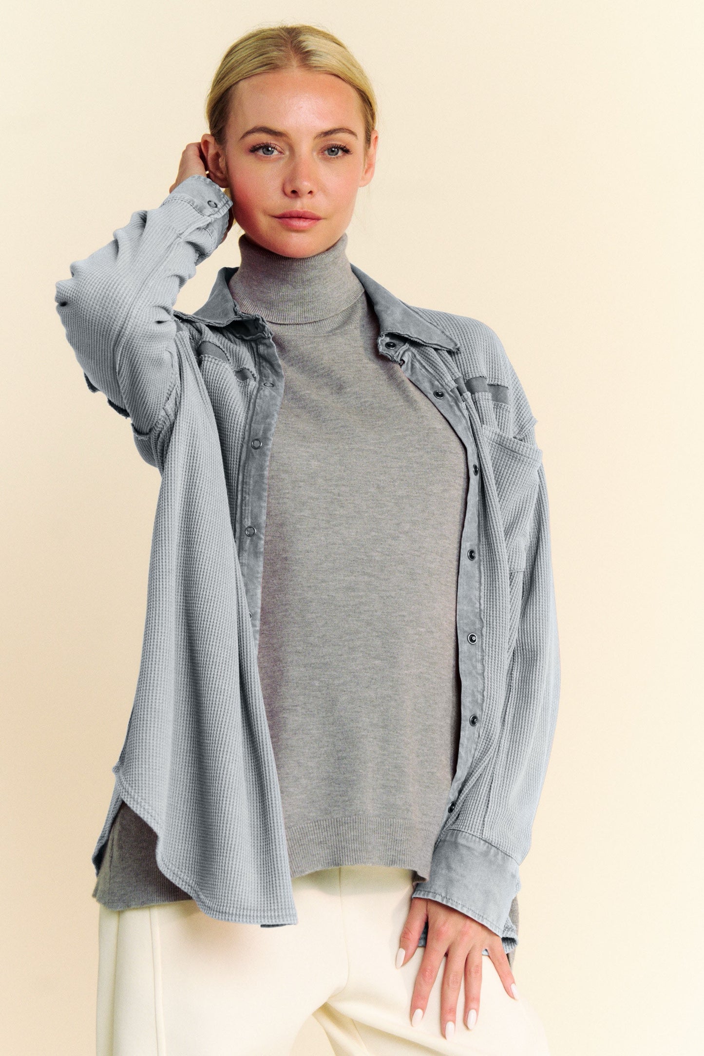 Fiona Waffle Shacket