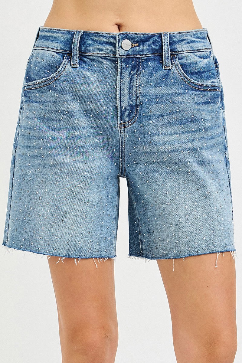 Ruby Rhinestone Shorts