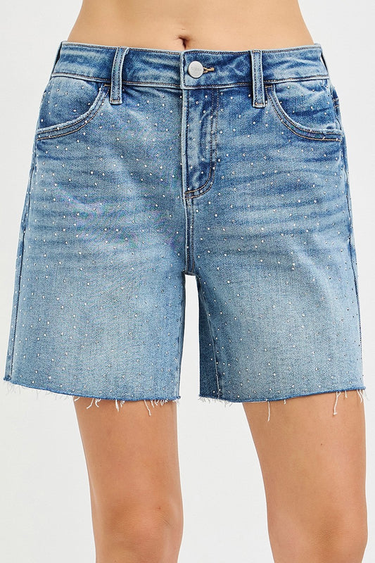Ruby Rhinestone Shorts