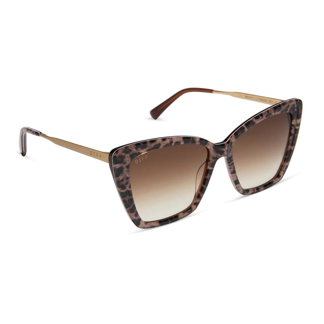Becky II Leopard Sunglasses