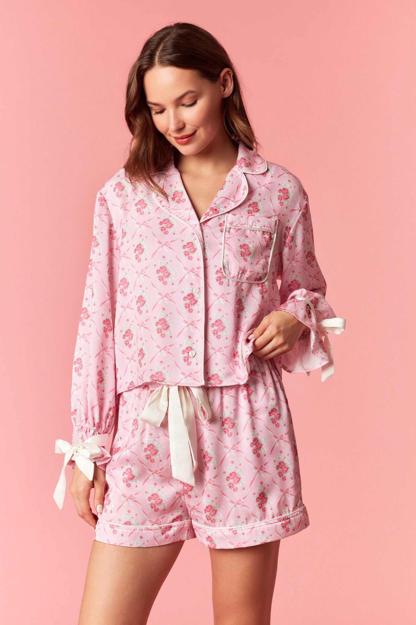 Fancy Floral Pj Set