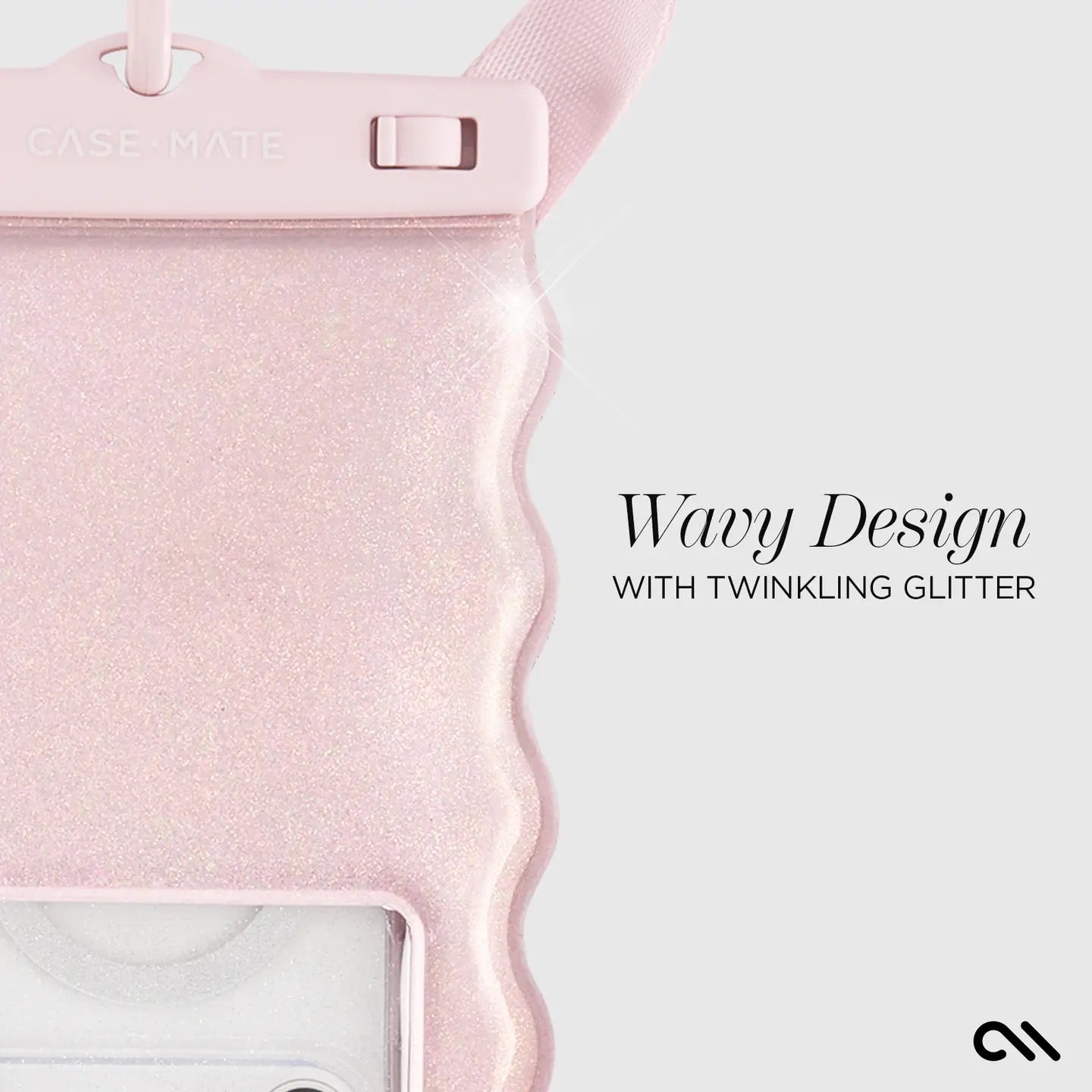Case-Mate Wavy Waterproof Floating Phone Pouch Pink