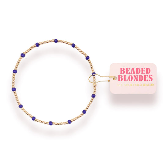 Cobalt Blue Dainty Poppi Bracelet