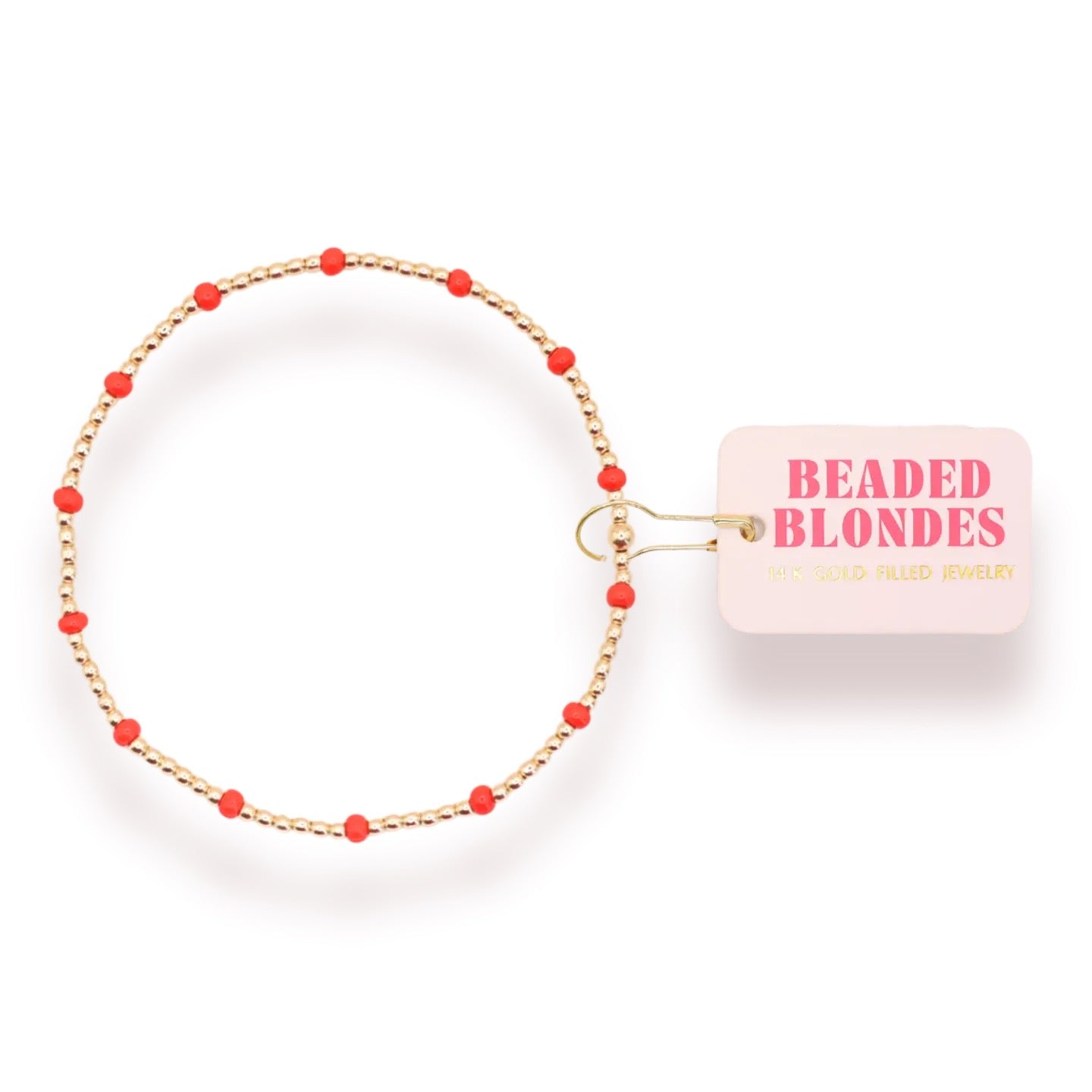 Bright Red Dainty Poppi Bracelet