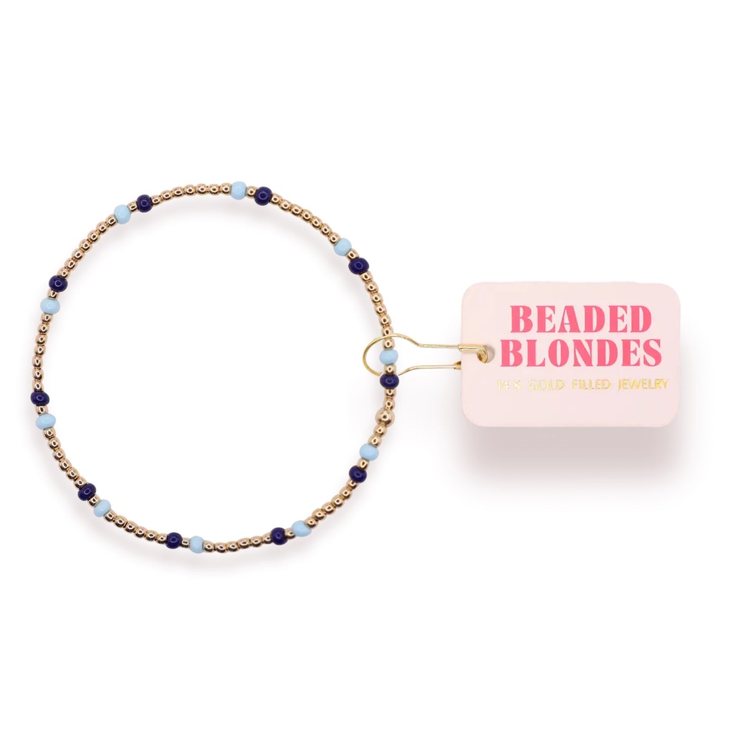 Powder Blue and Navy Poppi Bracelet