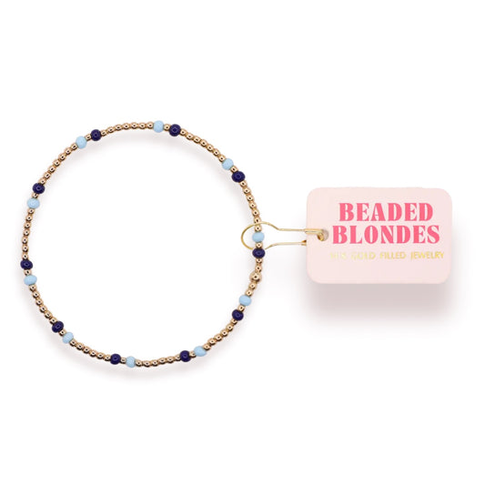 Powder Blue and Navy Poppi Bracelet
