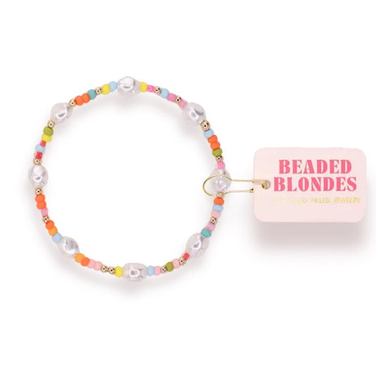 Snowcone Sprinkle Pearl Bracelet