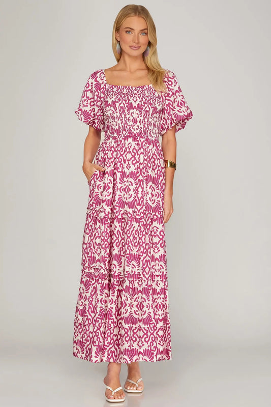Fuchsia Maxi Dress