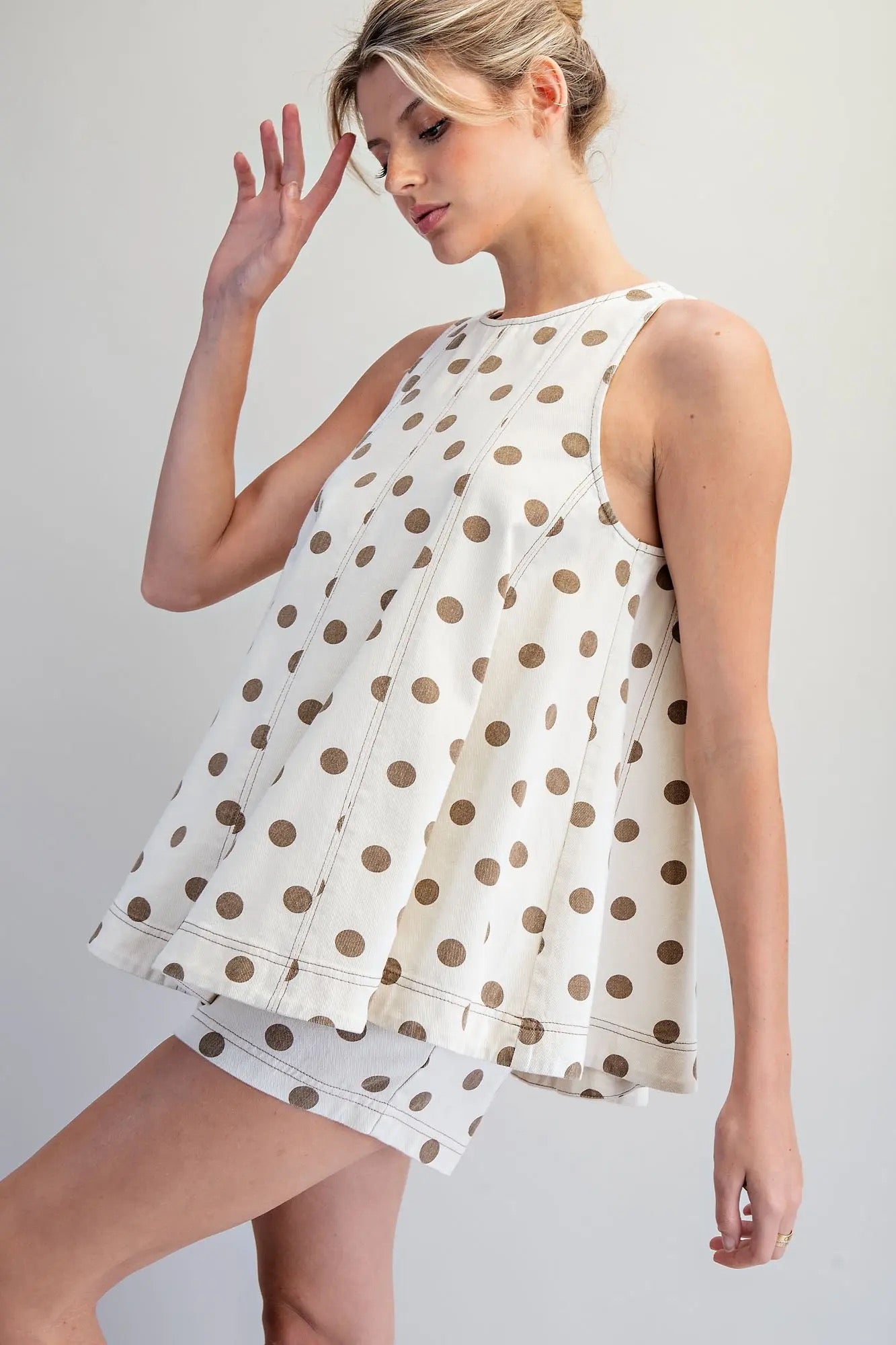 Oatmeal Polkadot Set