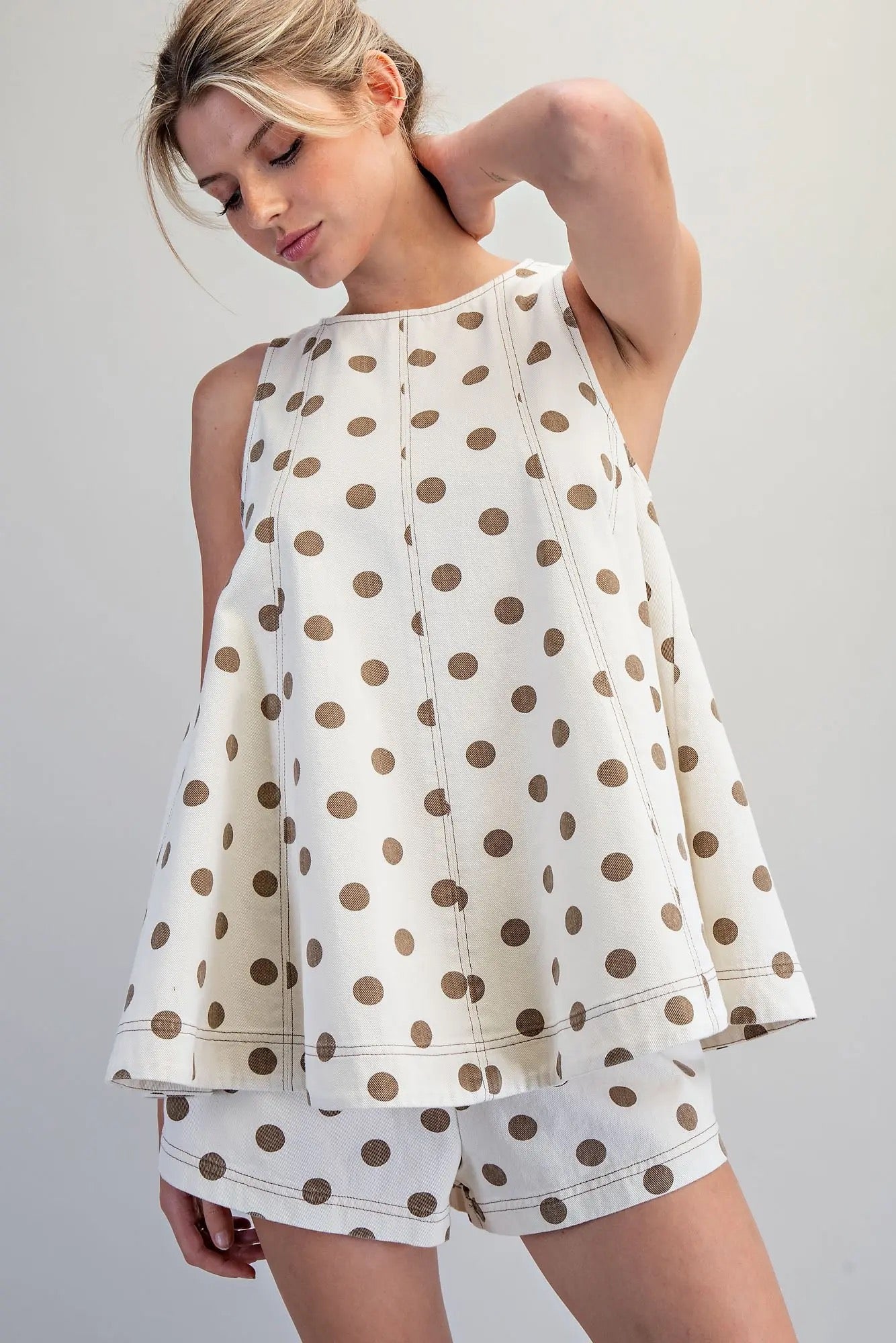 Oatmeal Polkadot Set