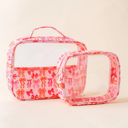 Blushing Bows Cosmetic Bag