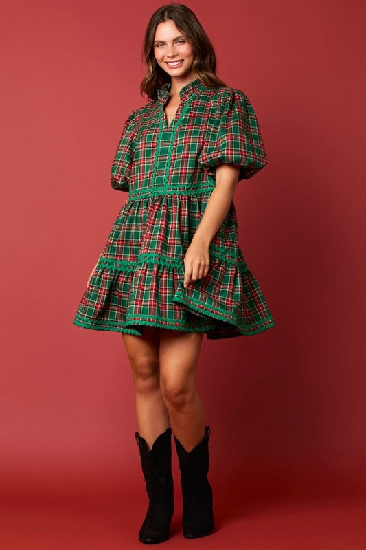 Carli Plaid Dress