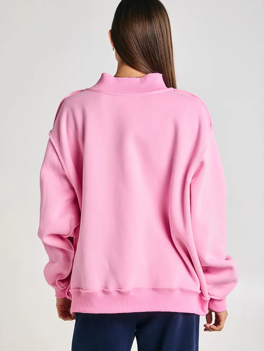Pink WWJD Patchwork Mockneck