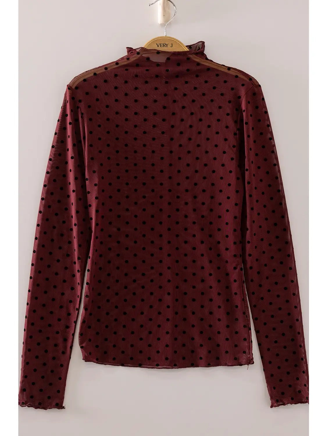 Lexi High Neck Mesh Lace Top