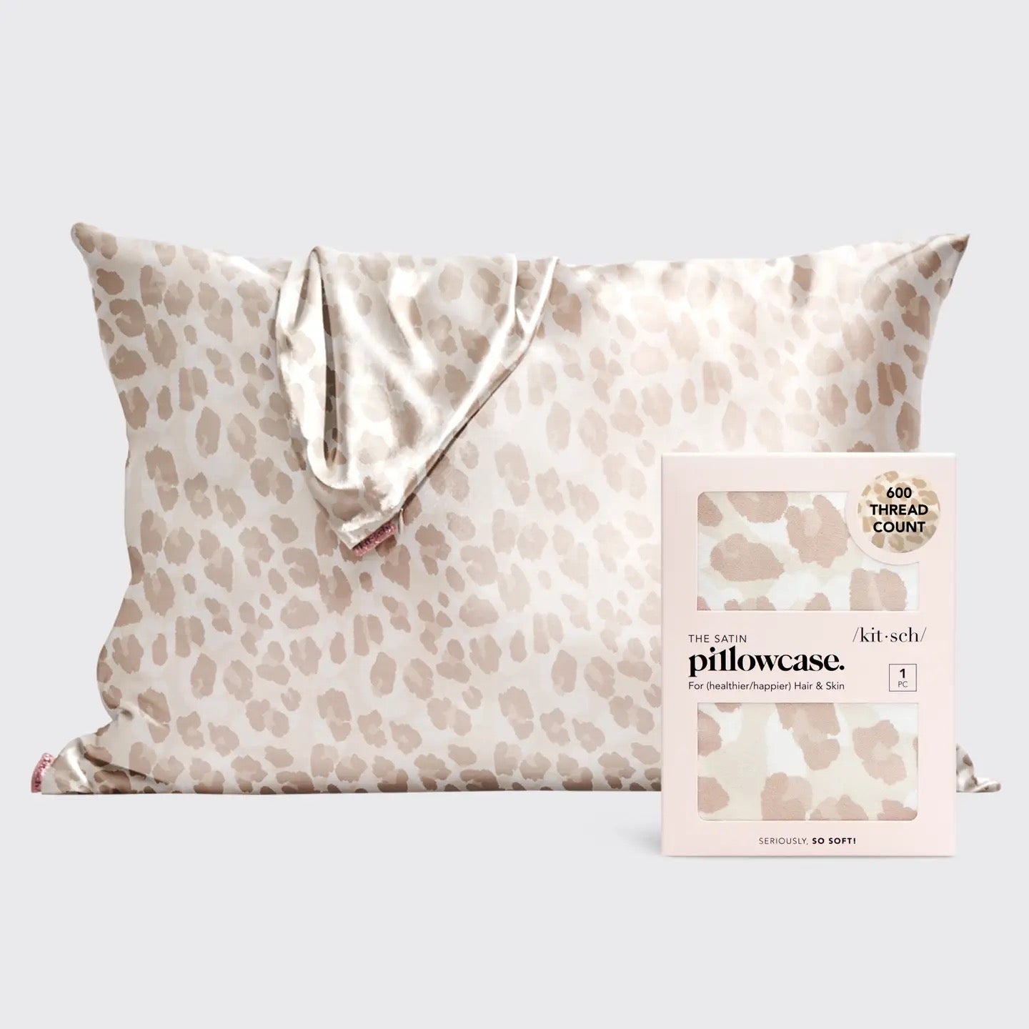 Satin Pillowcase - Leopard Print