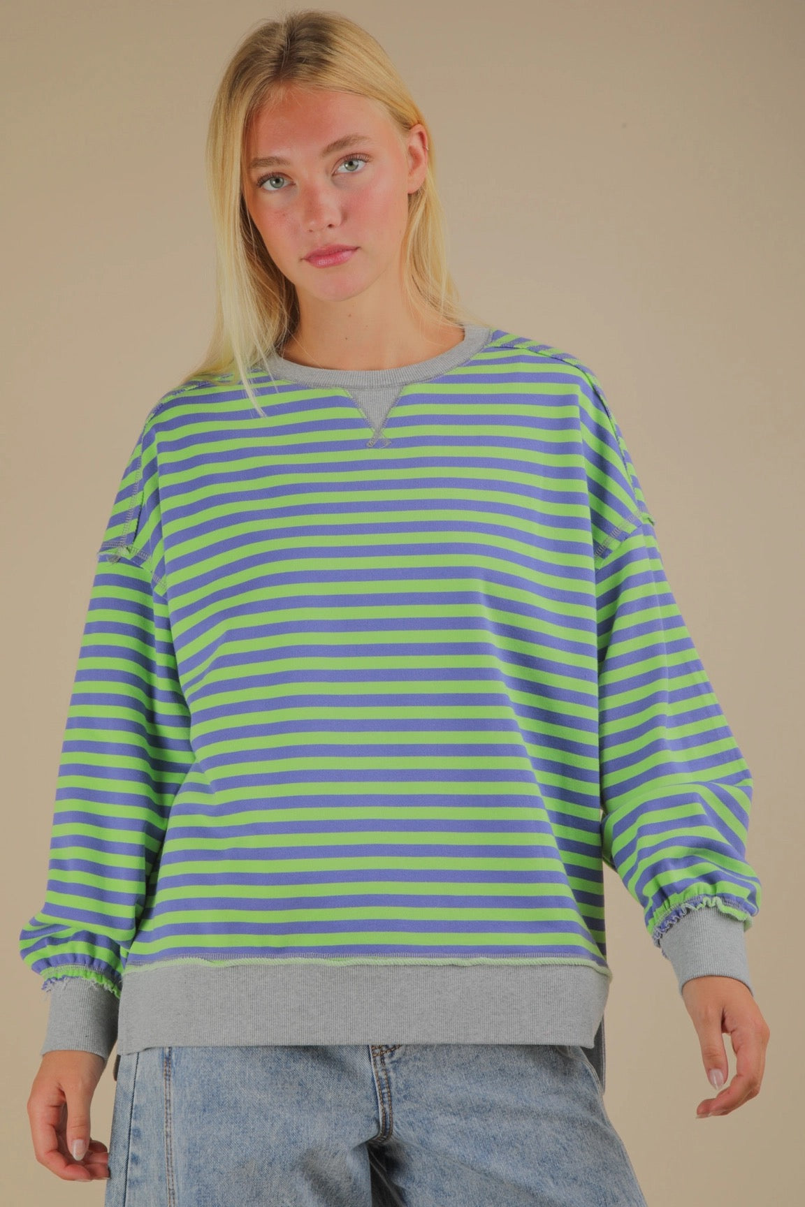 Lydia Striped Sweatshirt