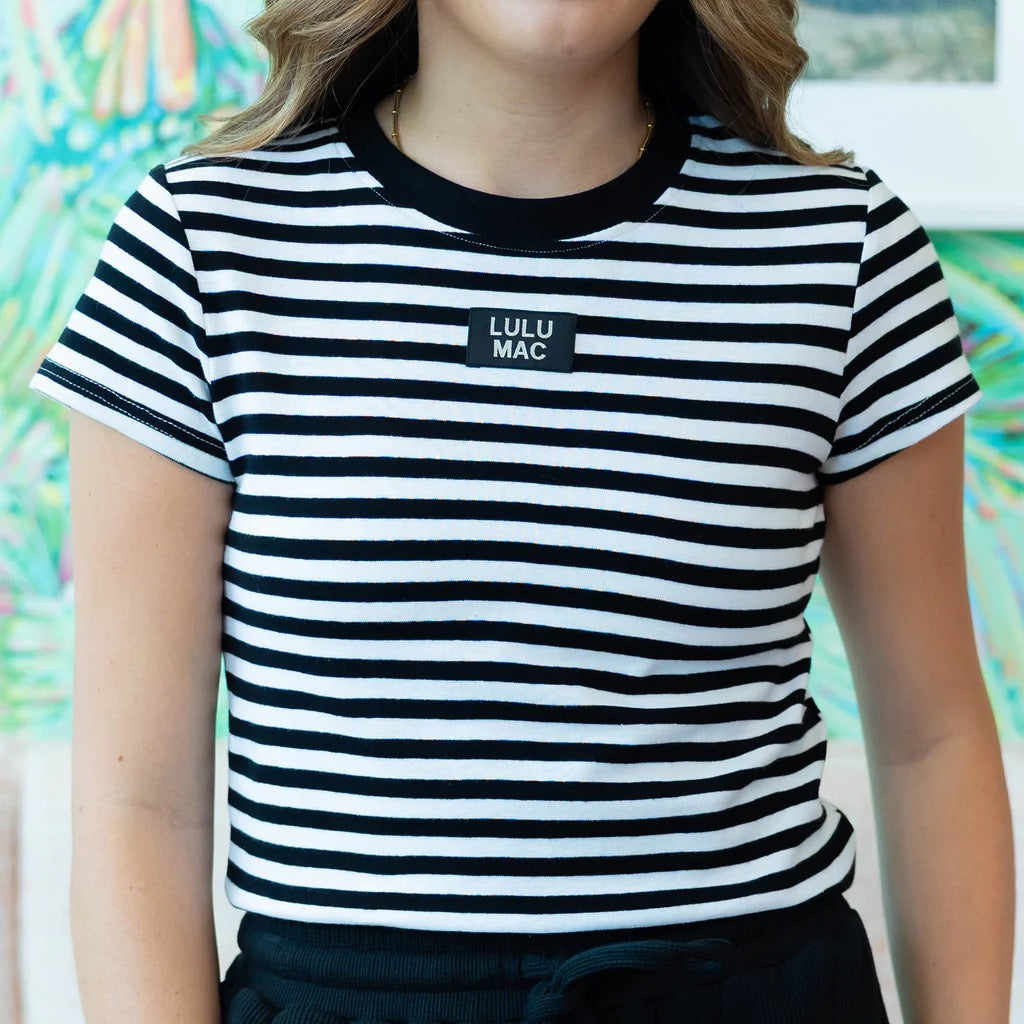 LULU MAC STRIPE SS