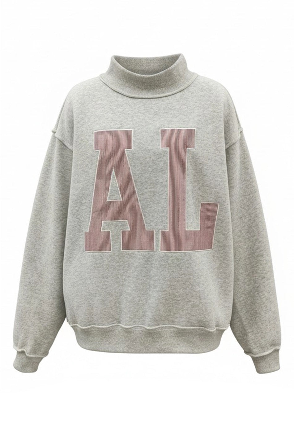 'AL' Mock Neck Sweatshirt